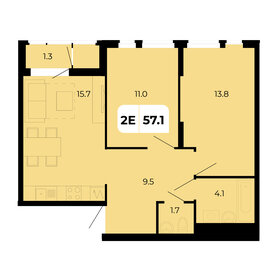 57,1 м², 2-комнатная квартира 6 680 700 ₽ - изображение 33
