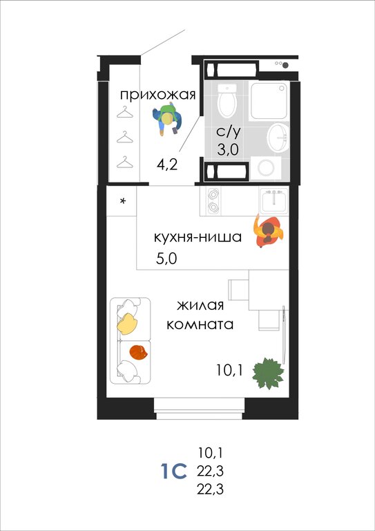 Варианты планировок Дом «Пятница» - планировка 1