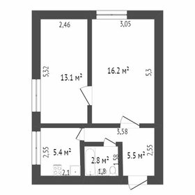 56,9 м², 3-комнатная квартира 7 700 000 ₽ - изображение 60