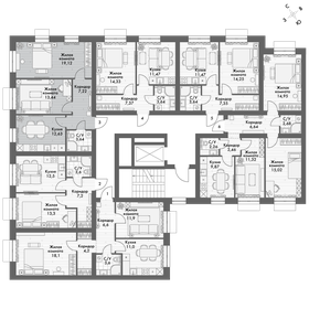61,4 м², 2-комнатная квартира 13 750 000 ₽ - изображение 77
