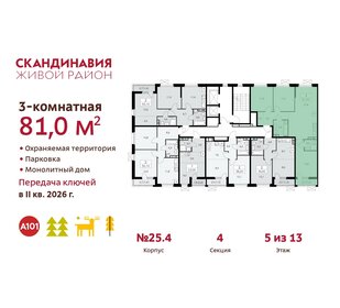 81,5 м², 3-комнатная квартира 18 453 156 ₽ - изображение 15