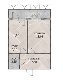 Квартира 39,8 м², 2-комнатная - изображение 1