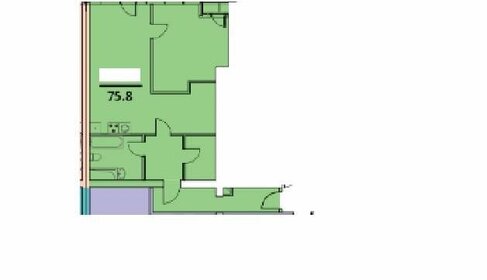 Квартира 75,8 м², 2-комнатная - изображение 1