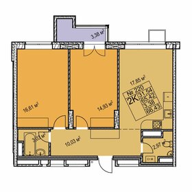 66,4 м², 2-комнатная квартира 10 240 000 ₽ - изображение 13