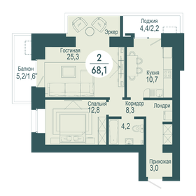 84 м², 2-комнатная квартира 12 750 000 ₽ - изображение 72