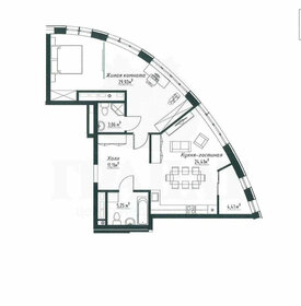 Квартира 83,9 м², 2-комнатная - изображение 3