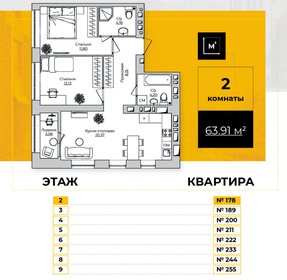 60 м², 3-комнатная квартира 4 500 000 ₽ - изображение 103