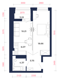 47 м², 2-комнатная квартира 5 300 000 ₽ - изображение 73