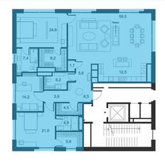 Квартира 189,1 м², 3-комнатные - изображение 2