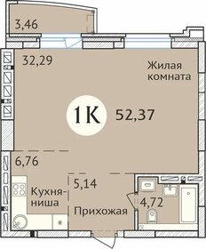 51,6 м², 1-комнатная квартира 8 800 000 ₽ - изображение 67