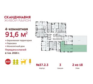 87,7 м², 4-комнатная квартира 22 265 128 ₽ - изображение 28