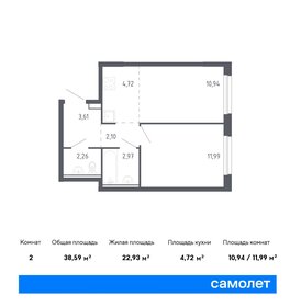 68 м², 2-комнатная квартира 6 100 000 ₽ - изображение 72