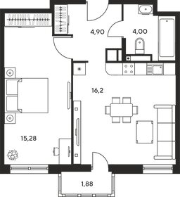 Квартира 41,8 м², 2-комнатная - изображение 1