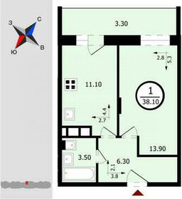 21,4 м², 1-комнатная квартира 2 900 000 ₽ - изображение 67