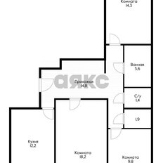 Квартира 78 м², 3-комнатная - изображение 1