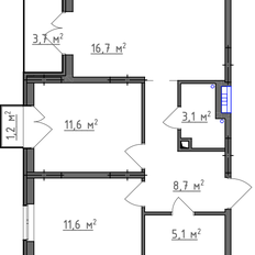 Квартира 59 м², 2-комнатная - изображение 3