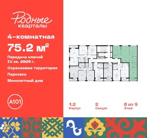 Квартира 75,2 м², 4-комнатная - изображение 2