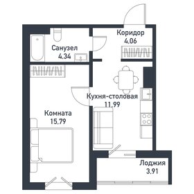 Квартира 36,2 м², 1-комнатная - изображение 1