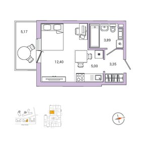 Квартира 26,3 м², 1-комнатная - изображение 1