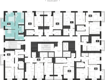 52,9 м², 2-комнатная квартира 6 896 000 ₽ - изображение 21