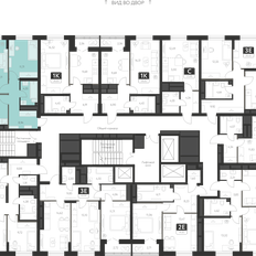 Квартира 52,7 м², 2-комнатная - изображение 2