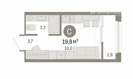 23,7 м², квартира-студия 3 840 000 ₽ - изображение 44