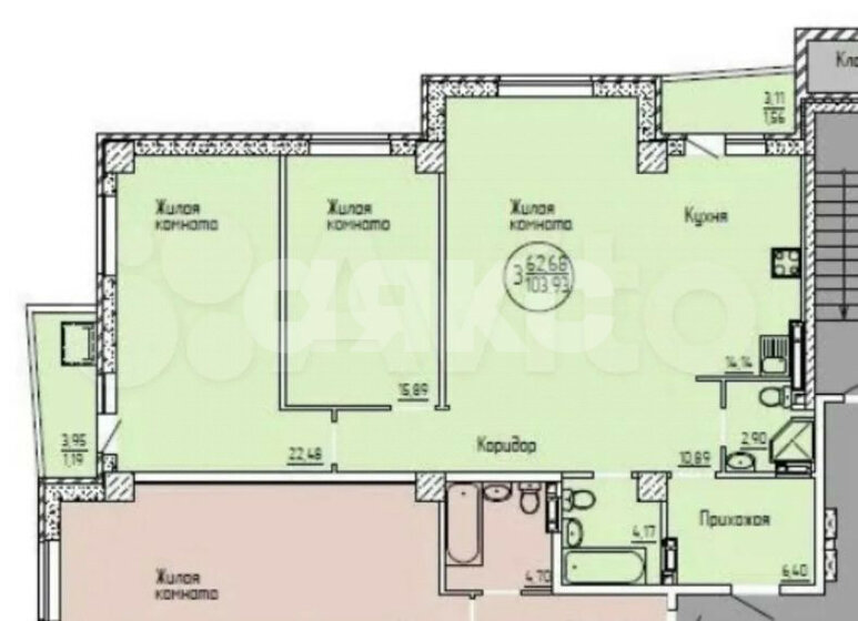 147 м², 3-комнатная квартира 24 900 000 ₽ - изображение 51