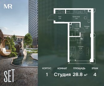 Квартира 28,8 м², студия - изображение 1