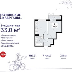 Квартира 33 м², 1-комнатная - изображение 3