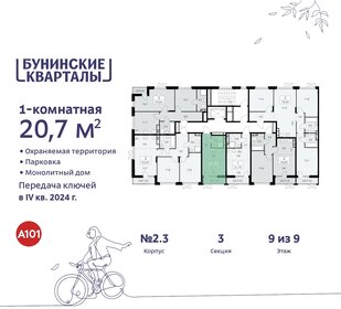 22,8 м², квартира-студия 7 600 000 ₽ - изображение 68