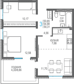 94,2 м², 4-комнатная квартира 10 000 000 ₽ - изображение 69
