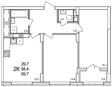 67 м², 2-комнатная квартира 10 000 000 ₽ - изображение 84