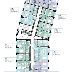 Квартира 47 м², 1-комнатная - изображение 2