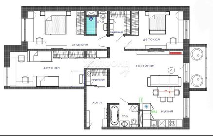 Квартира 114,1 м², 4-комнатная - изображение 1