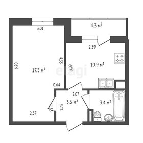 35,8 м², 1-комнатная квартира 6 950 212 ₽ - изображение 41