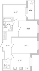 Квартира 70,5 м², 3-комнатная - изображение 1
