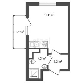 Квартира 25,6 м², студия - изображение 4
