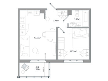 35,2 м², 1-комнатная квартира 5 300 000 ₽ - изображение 54