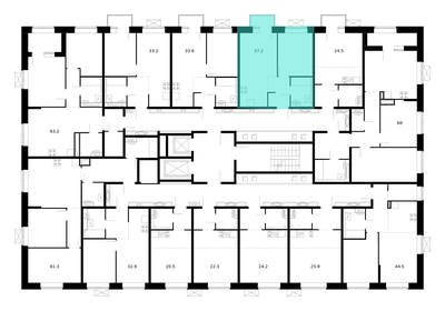 Квартира 37,2 м², 1-комнатная - изображение 2