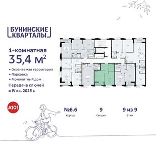 35,4 м², 1-комнатная квартира 9 473 551 ₽ - изображение 22