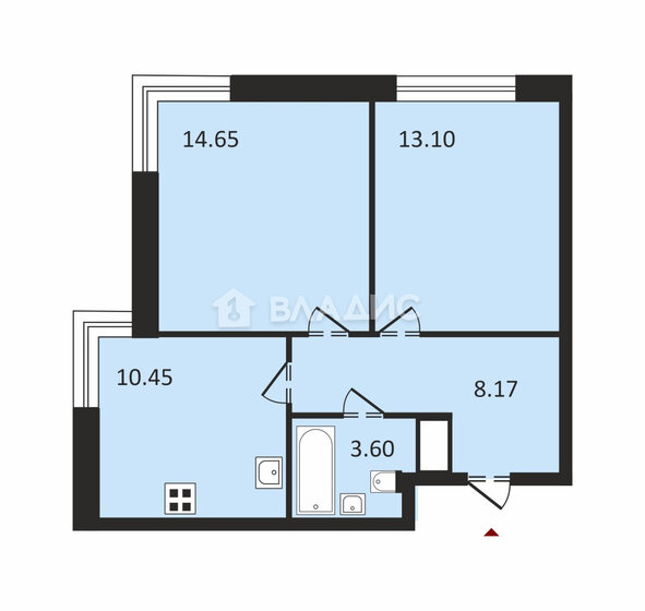 50 м², 2-комнатная квартира 8 900 000 ₽ - изображение 1