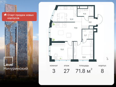 72,6 м², 3-комнатная квартира 31 936 994 ₽ - изображение 27