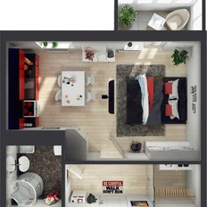 Квартира 37,4 м², 1-комнатная - изображение 2