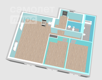 Квартира 98,4 м², 3-комнатная - изображение 3