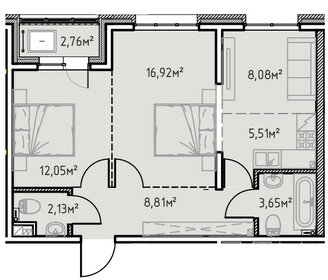 53,6 м², 2-комнатная квартира 7 773 450 ₽ - изображение 67