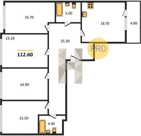 Квартира 112,6 м², 4-комнатная - изображение 1