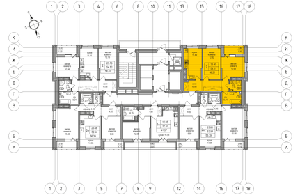 54 м², 2-комнатная квартира 10 400 000 ₽ - изображение 143