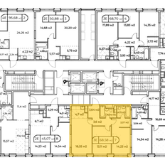 Квартира 68,2 м², 2-комнатная - изображение 3