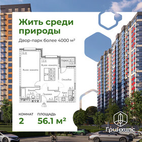 Квартира 56,1 м², 2-комнатная - изображение 1