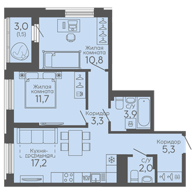60 м², 3-комнатная квартира 6 100 000 ₽ - изображение 91